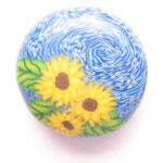 Starry Night Sunflowers Bead