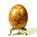 Golden Crushed Velvet Art Egg