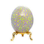 Spring Pastel Colors Kaleidoscope Design Art Egg
