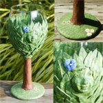 Dryad - Tree Deva Spirit Wine Glass Female