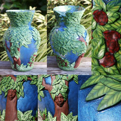 Vase With Tree Deva Spirits